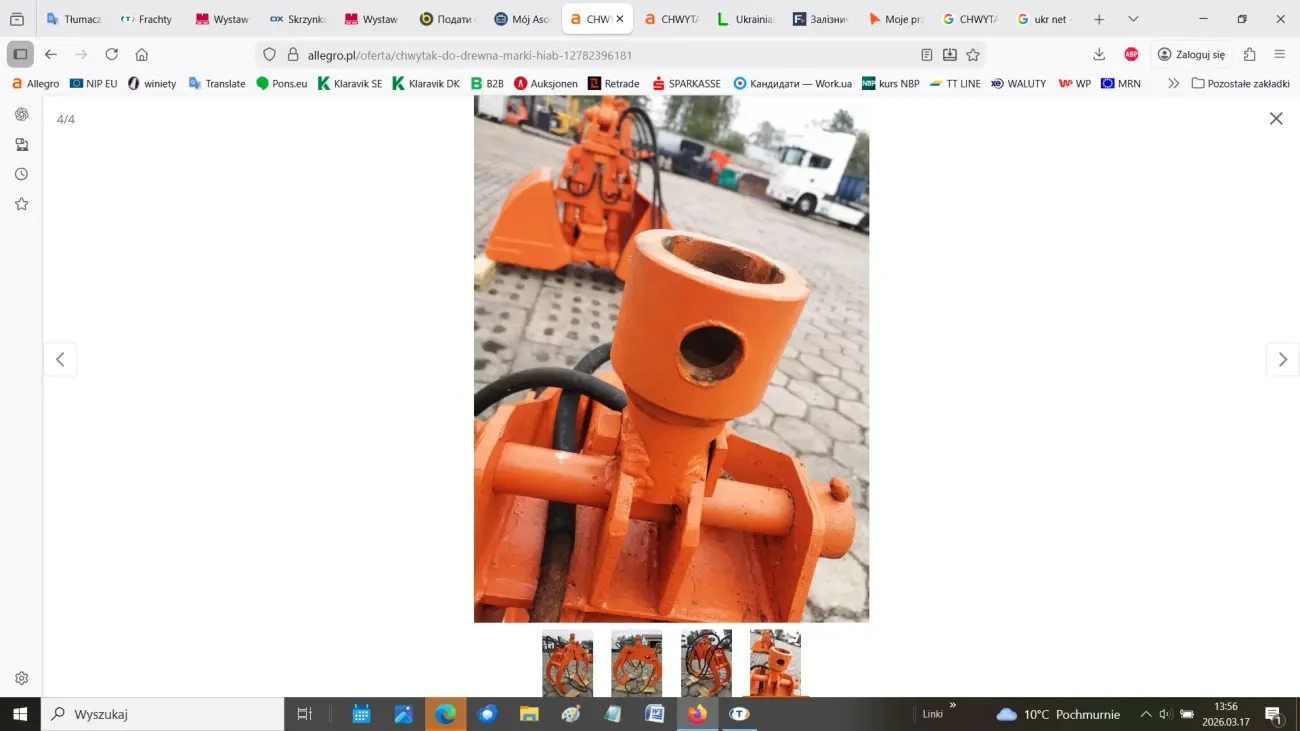 Гідравлічний захват для деревини 4