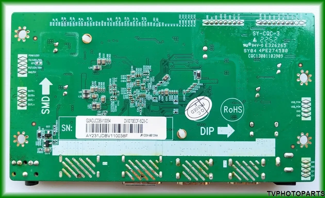 Main Board JRY-F9CUHD-BV1 для монітора ASUS VG27WQ 3