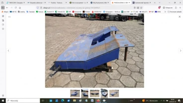 Подовжувач із заниженням для негабаритного напівпричепа