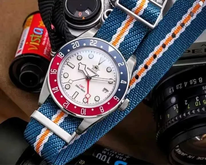 Часы Addiesdive GMT 200m в стиле Pepsi 2