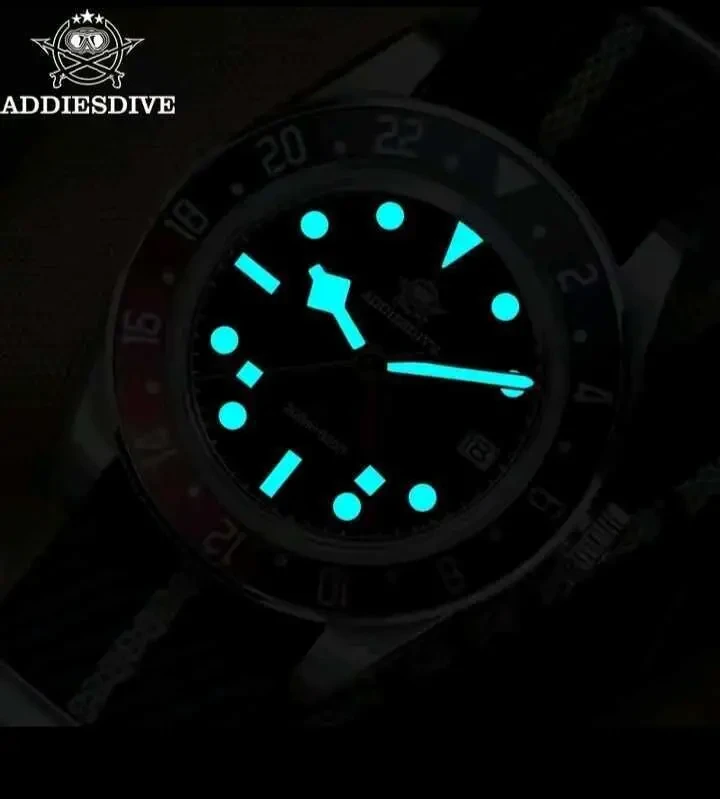 Часы Addiesdive GMT 200m в стиле Pepsi 6