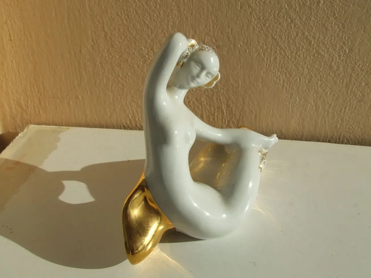 Порцелана дівчина Ворскла 1980 рр. роз. 15 х 20 см. Полтавський фарф 3