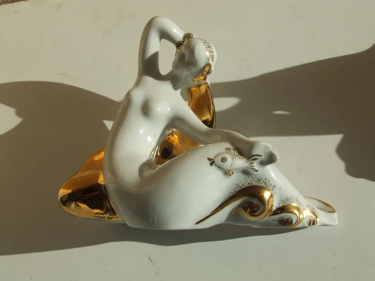 Порцелана дівчина Ворскла 1980 рр. роз. 15 х 20 см. Полтавський фарф 10