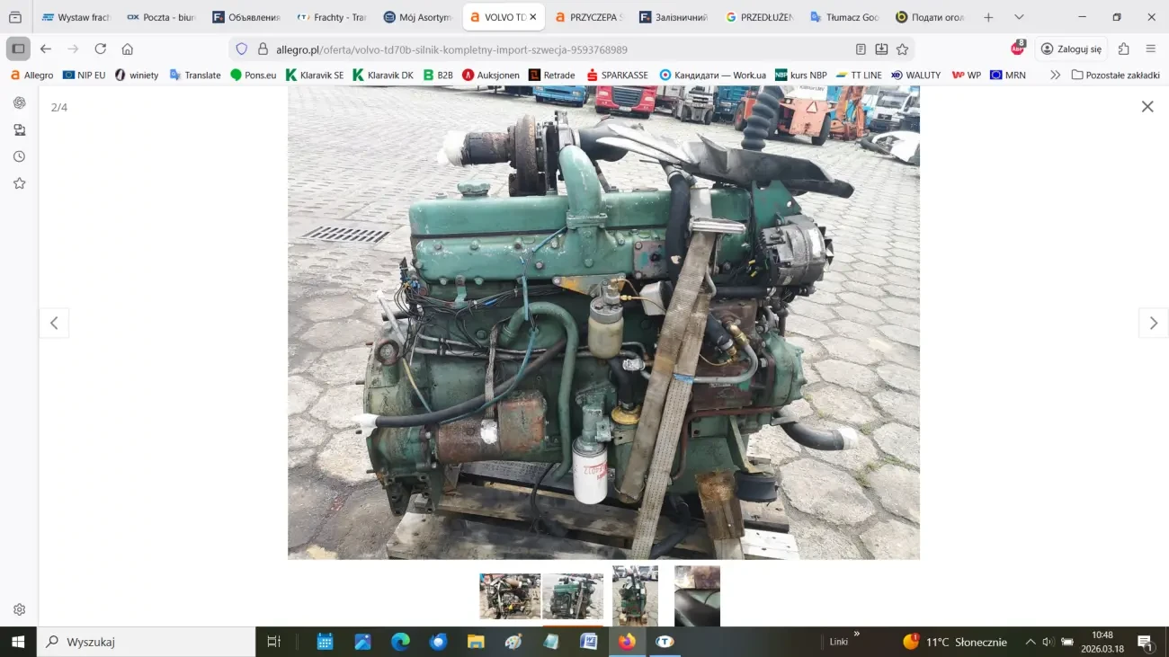 ДВИГУН VOLVO TD70B 2
