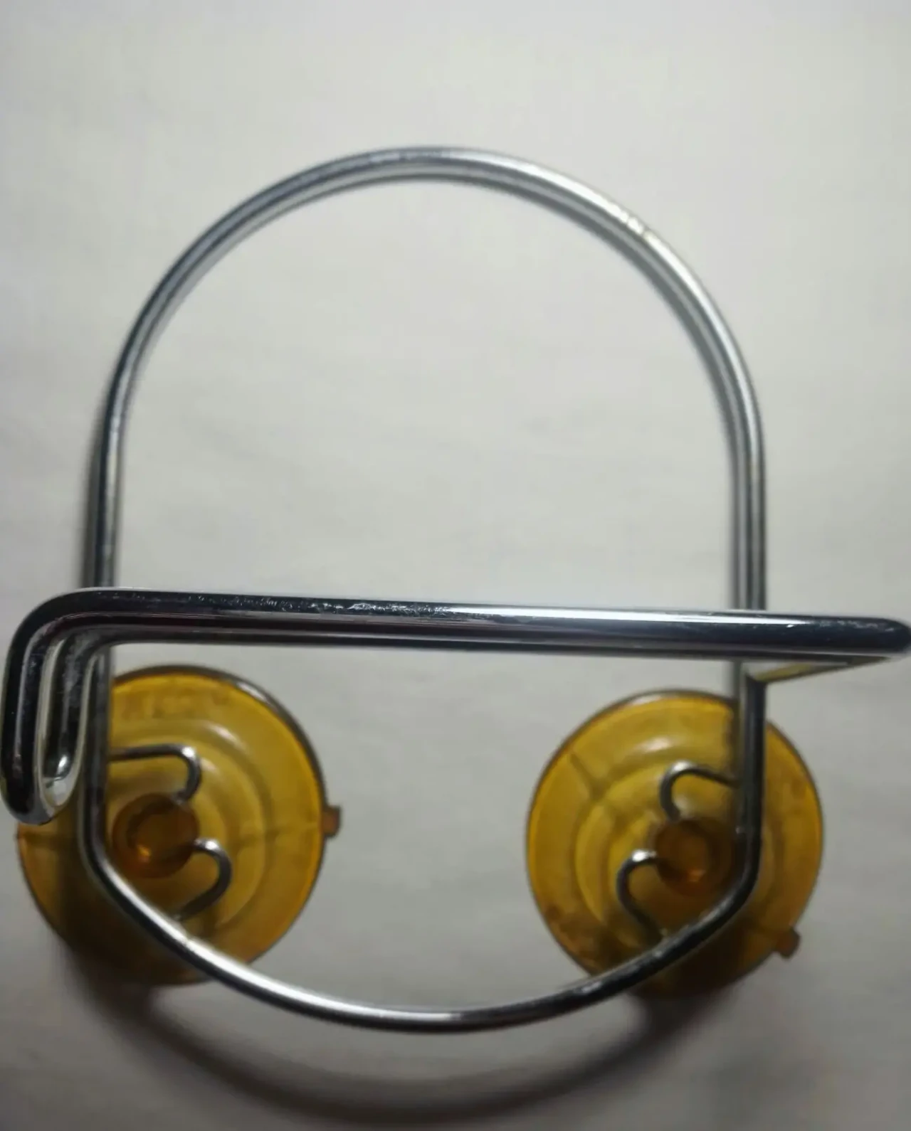 Держатель туалетной бумаги металл хром, большой под втулку, присоски