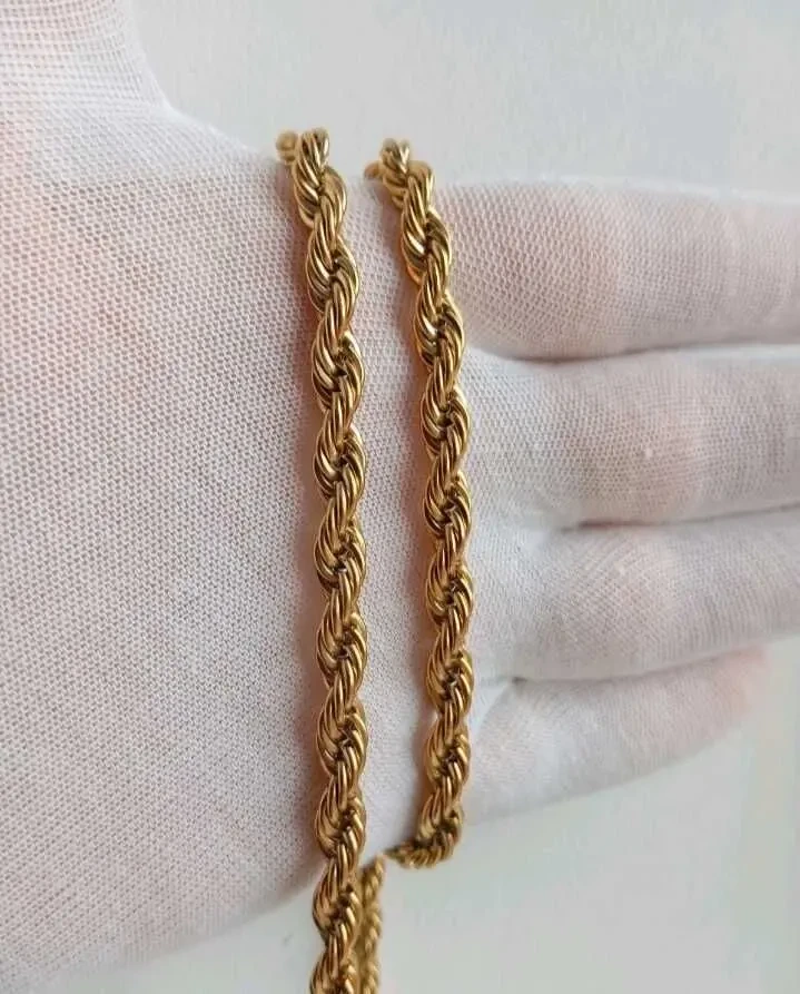 Цепочка 60см кордовое плетение 48гр 3