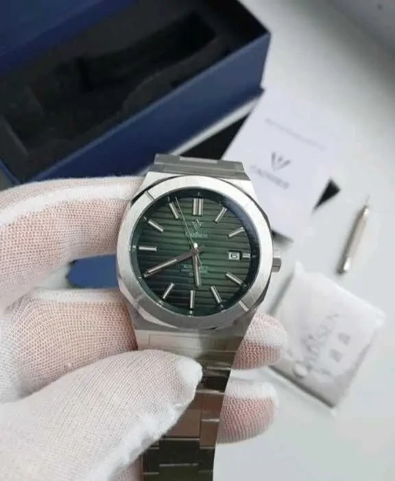 Мужские часы бизнес стиля cadisen sapphire nh35a 2