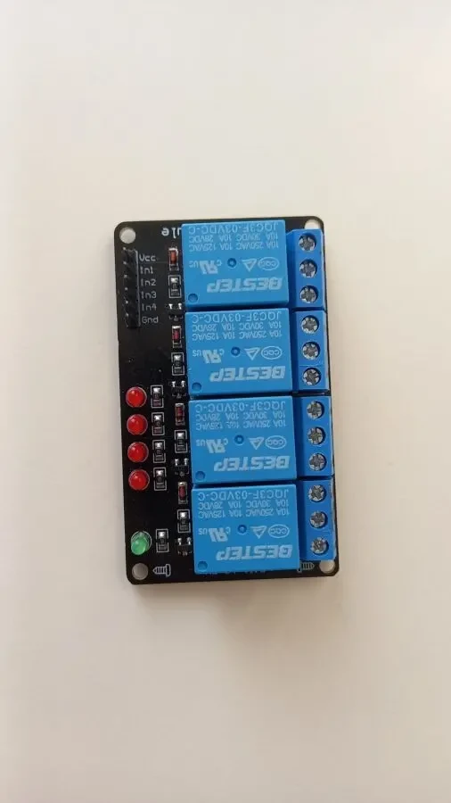 4 канальное реле 3v, arduino