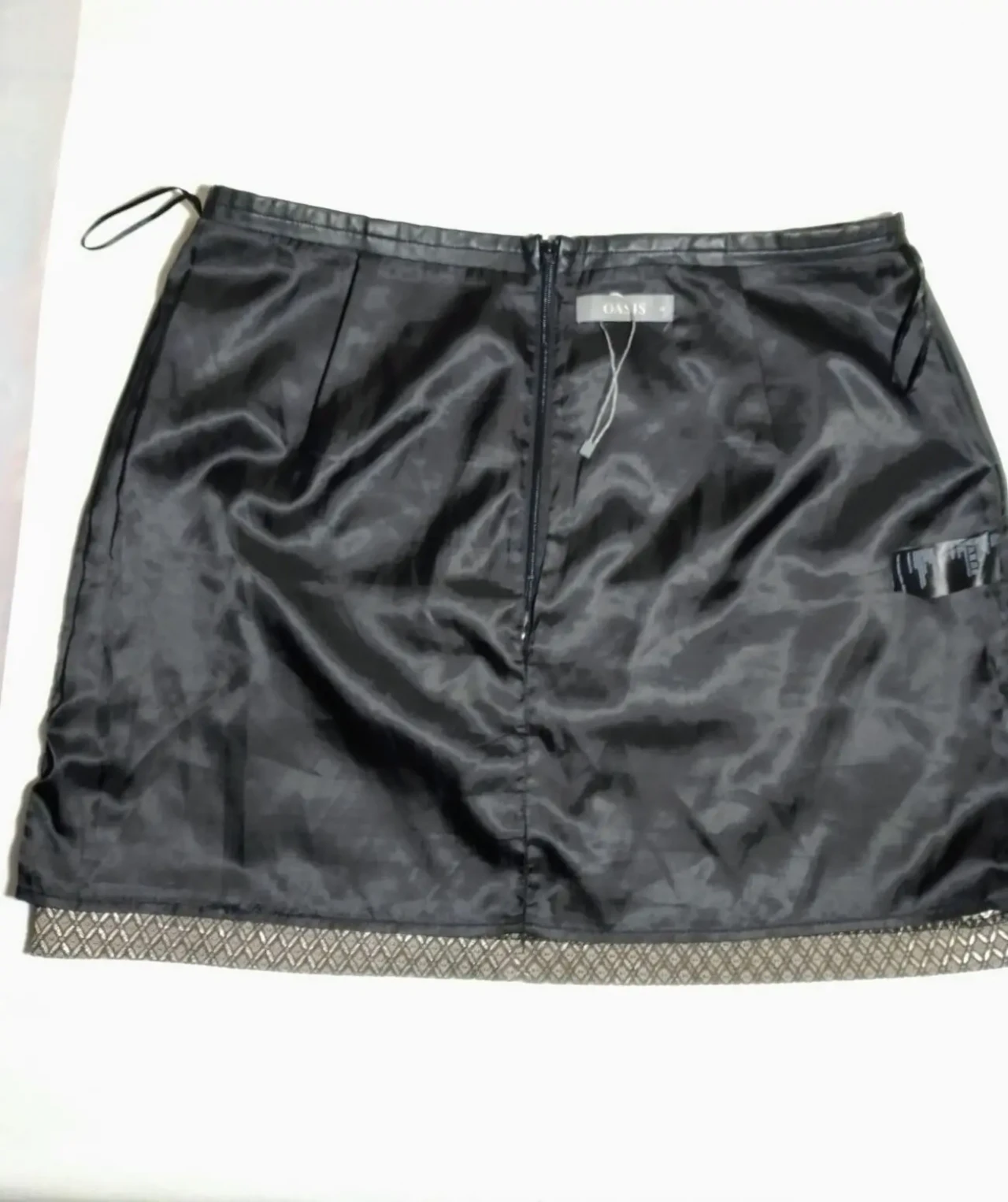 Юбка коричневая 14 л, хлопок, ромбы узор, на лето, подкладка. Oasis 3