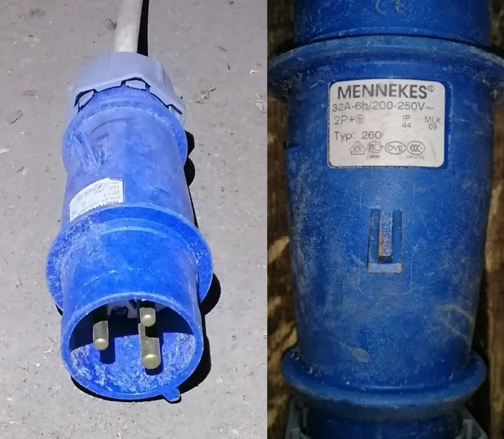 Подовжувач удлинитель переноска силової розетки 32А 6