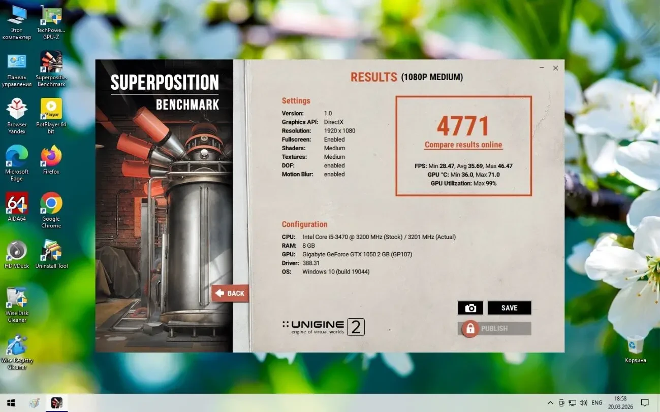 Видеокарта GeForce GTX 1050 2 ГБ Gigabyte D5 (GV-N1050D5-2GD) (Новая) 7