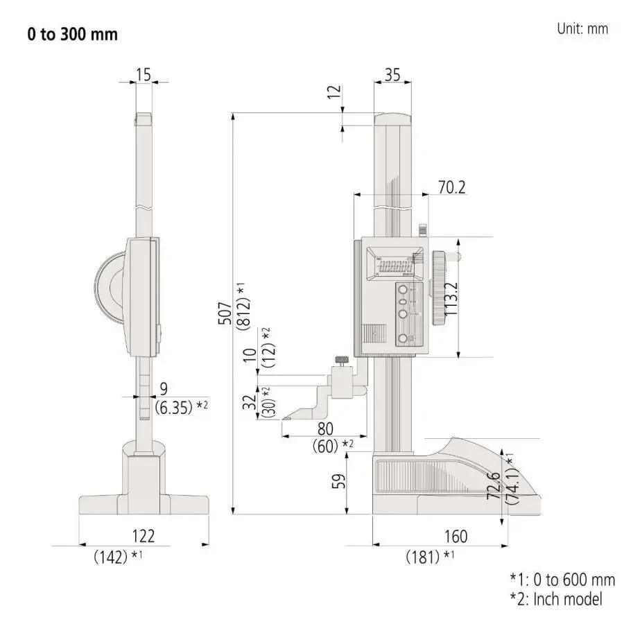 Штангенрейсмас цифровий 300мм Mitutoyo 570-312 6