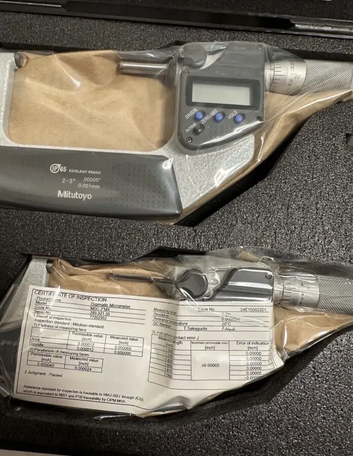 Набір мікрометрів цифрових 0-75мм Mitutoyo 293-960-30 6