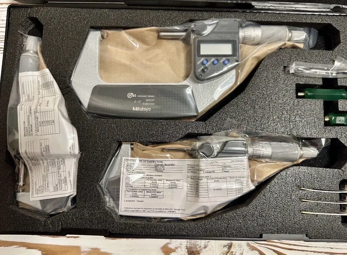 Набір мікрометрів цифрових 0-75мм Mitutoyo 293-960-30 4