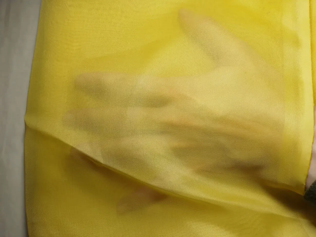 Тюль желтая зеленая салатовая прозрачная 0.97 на 3 м полиэстер органза 2