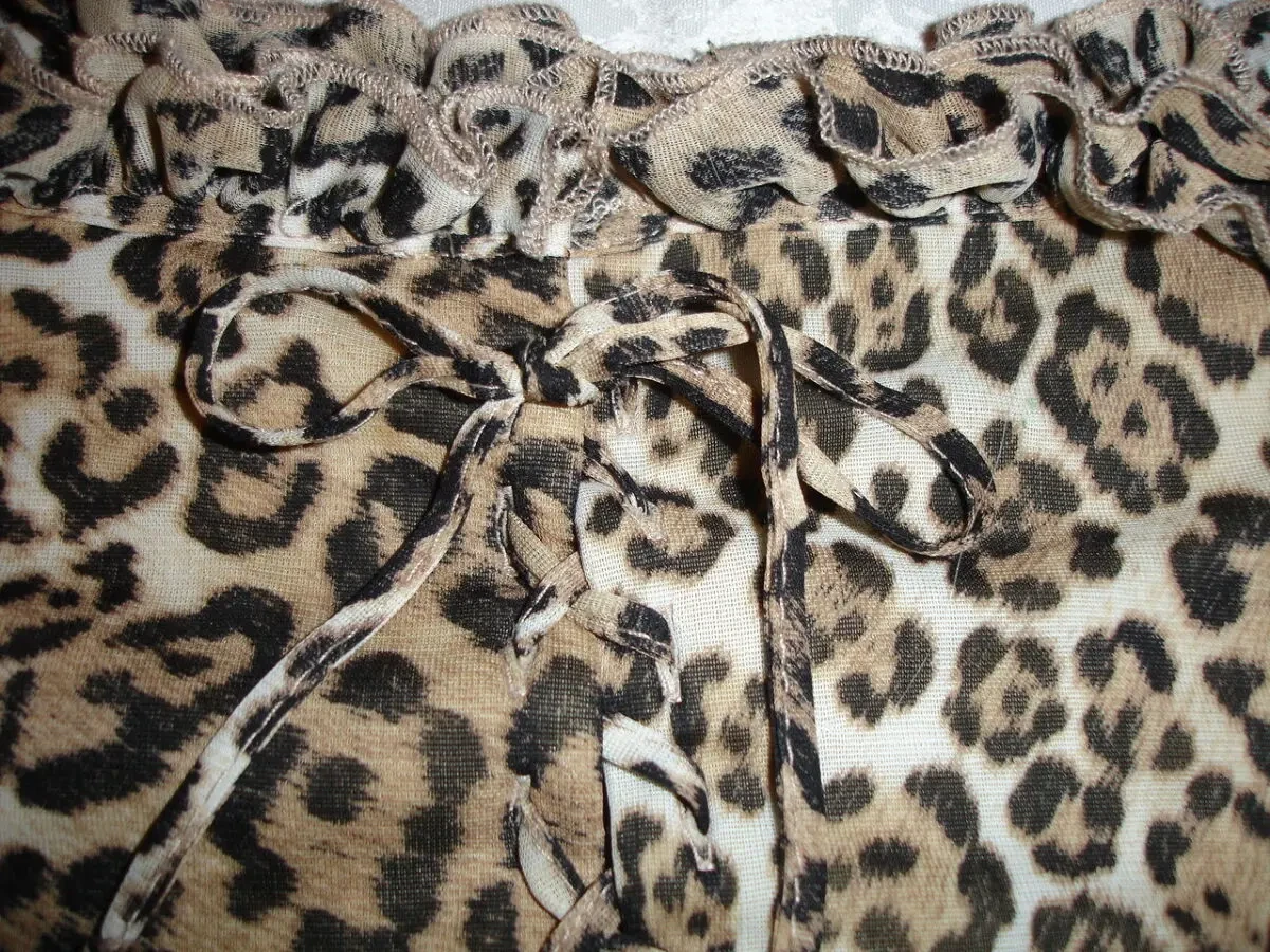 БЛУЗА/блузка 46 р. БРЕНДОВА. Принт ЛЕОПАРДОВИЙ. На бретельках. 5