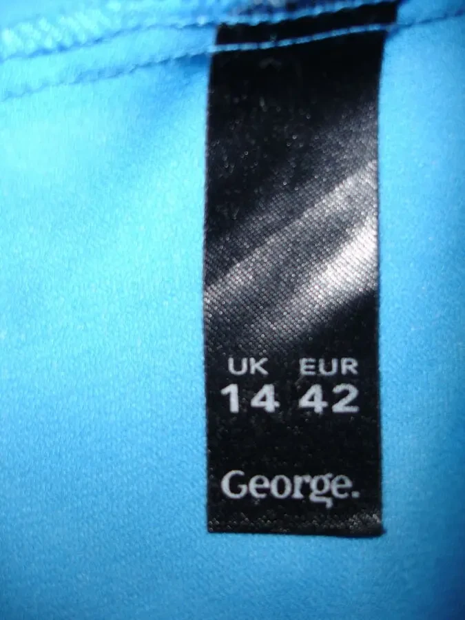 БЛУЗА/блузка 46-48 р. БРЕНДОВА. Блакитна. Літня. Короткий рукав. 6