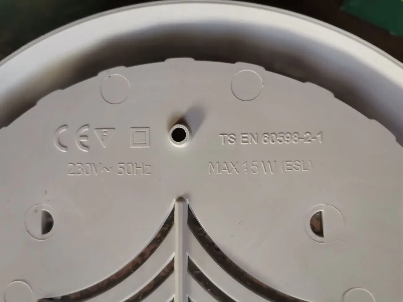 Світильник пластиковий Horoz Уфо Роза Вітрів біла 4