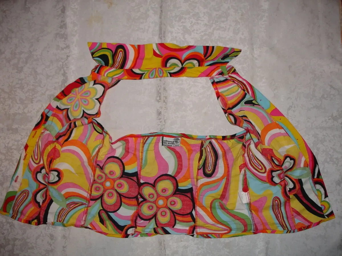 БЛУЗА/блузка 46 р. БРЕНДОВА. Багатобарвна. НАТУРАЛЬНА. Спина відкрита. 3