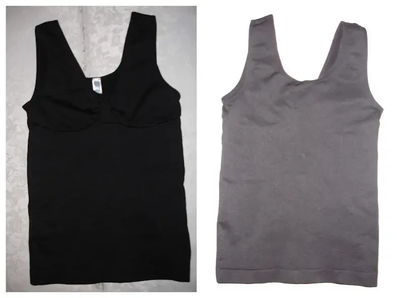 БЛУЗА/майка L-ка ЧОРНА спорт. типу. БРЕНДОВА. Без бокових швів.