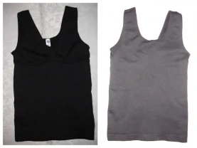 БЛУЗА/майка L-ка ЧОРНА спорт. типу. БРЕНДОВА. Без бокових швів.