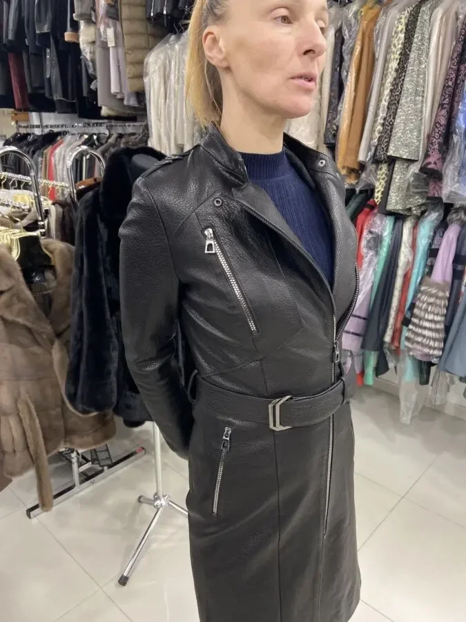 Плащ жіночий,шкіра джамбо