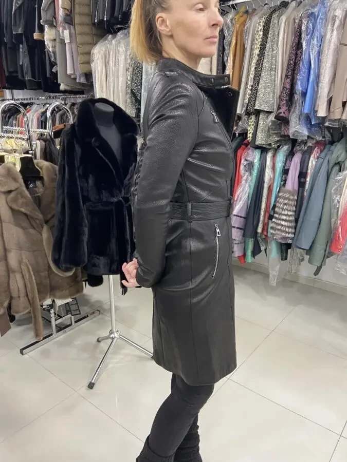 Плащ жіночий,шкіра джамбо 4