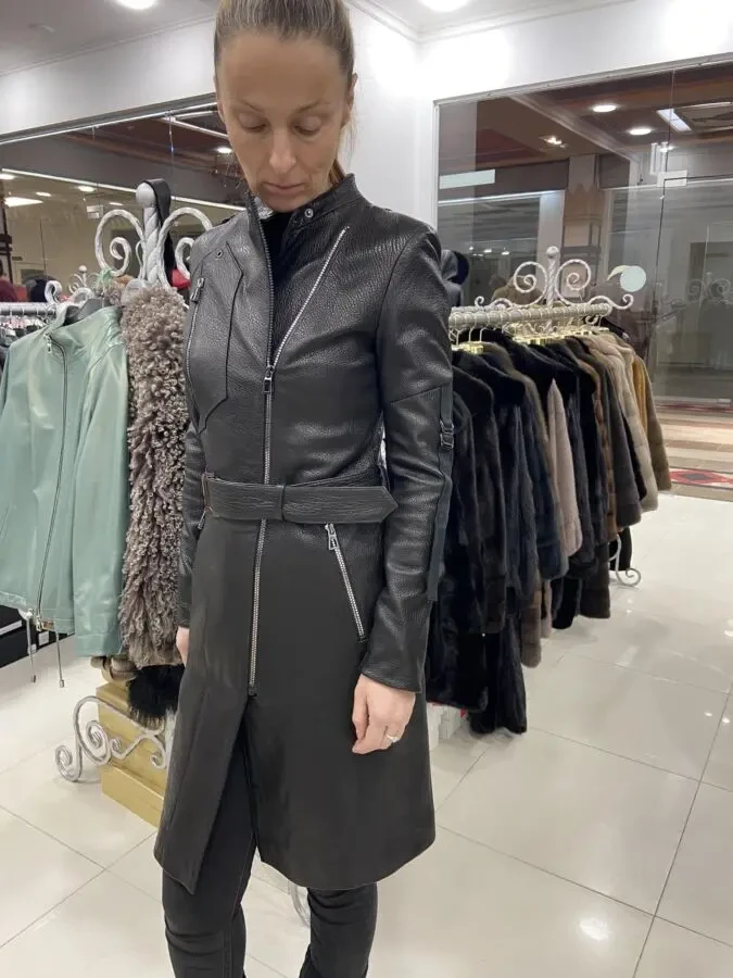 Плащ жіночий,шкіра джамбо 2