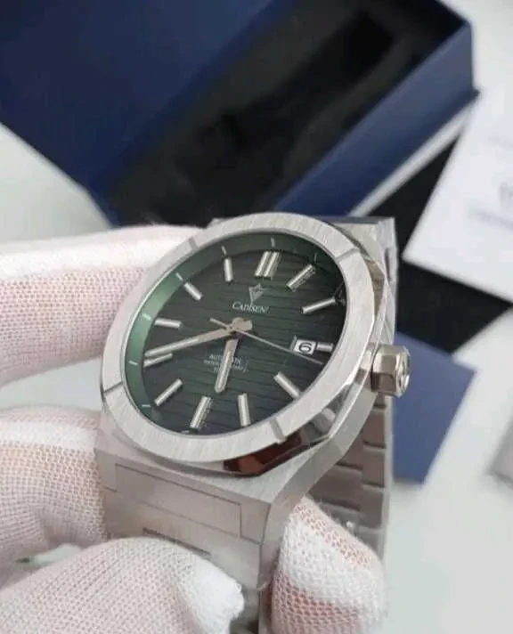 Мужские часы бизнес стиля cadisen sapphire nh35a 2