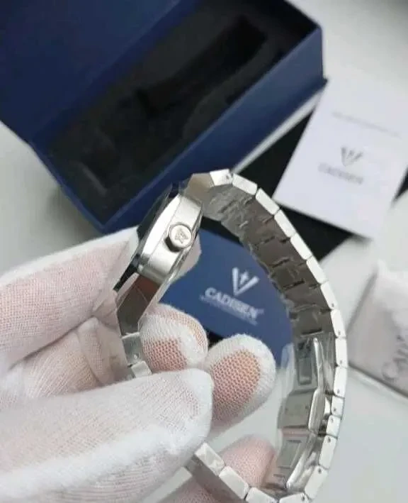 Мужские часы бизнес стиля cadisen sapphire nh35a 4