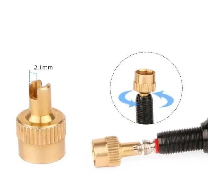 Колпачки медные под ниппеля Schrader 10штук 2