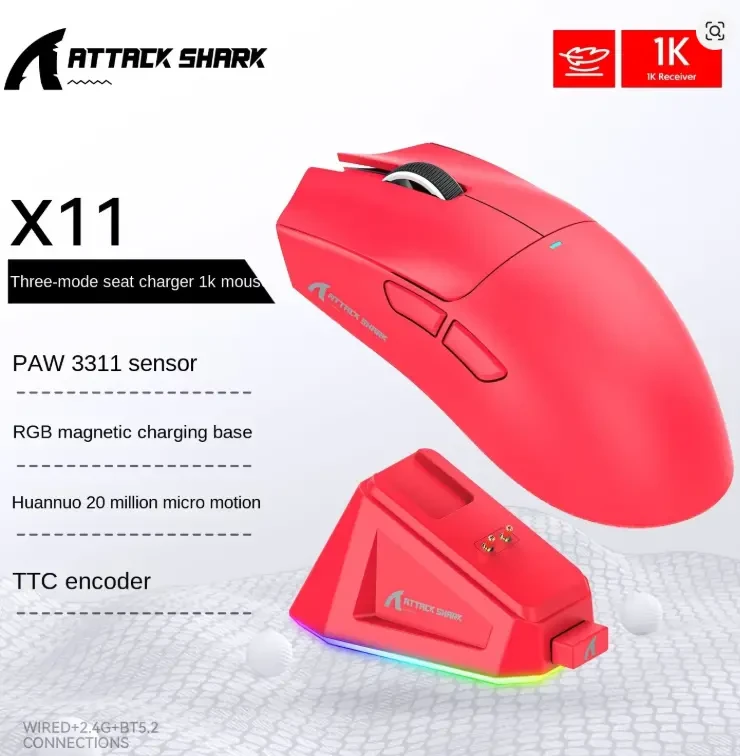 мышка attack shark x11 4