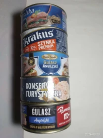 Консерва свинина тушеная рубленая, паштет, с салом