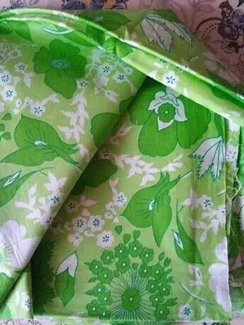 Ткань новая плотный натуральный хлопок ситец зеленые тона Длина 2м 3