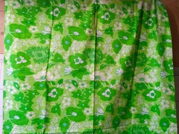 Ткань новая плотный натуральный хлопок ситец зеленые тона Длина 2м