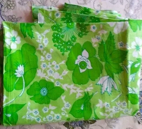 Ткань новая плотный натуральный хлопок ситец зеленые тона Длина 2м 7