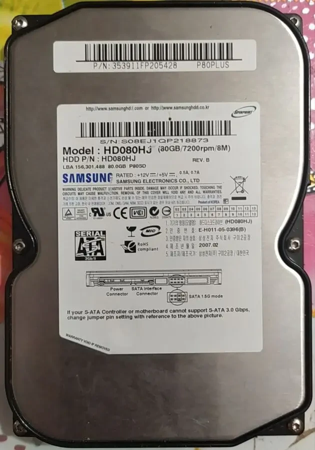 Жесткий диск Samsung HD080HJ