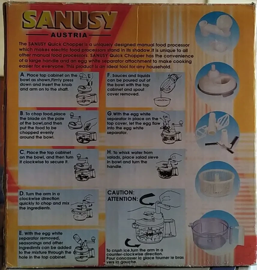 Кухонный комбайн ручной SANUSY SN-2205 2