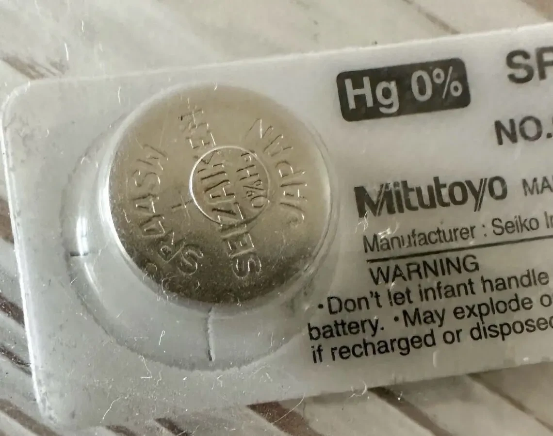 Батарея, елемент живлення 1.55V SR44SW Оригінал Mitutoyo 938882 4