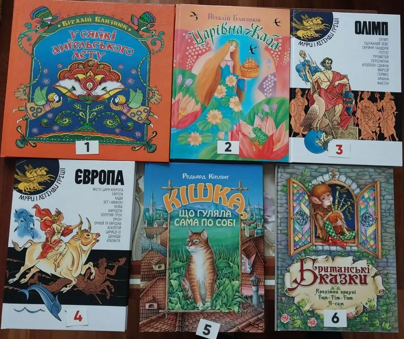 Книги дитячі українською мовою Кіплінг Близнюк Степаненко Казки Міфи