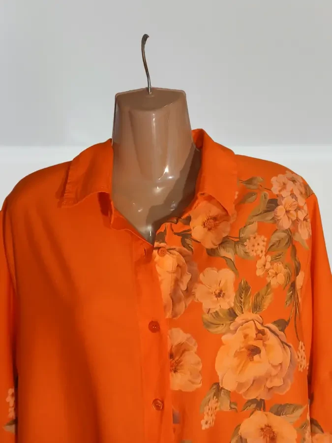 Сукня-халат жіноча літня з квітами 3