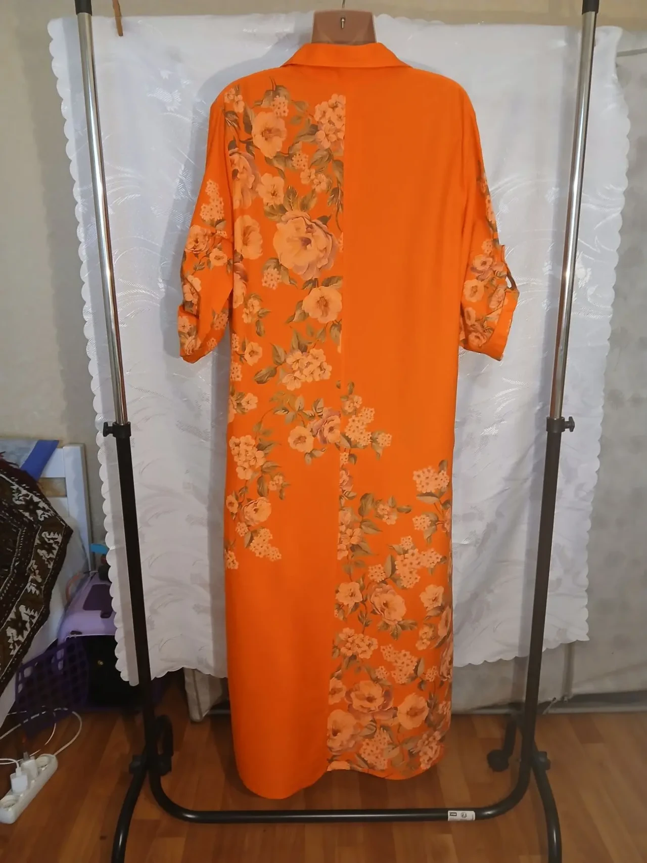 Сукня-халат жіноча літня з квітами 2