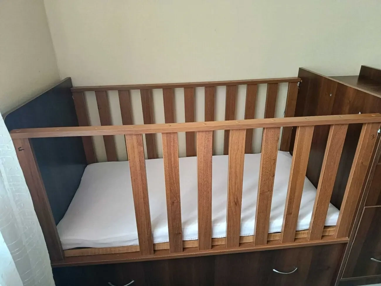 Супер-ліжко для двійнят 3-в-1: два ліжечка + комод-пеленатор (Черкаси) 5