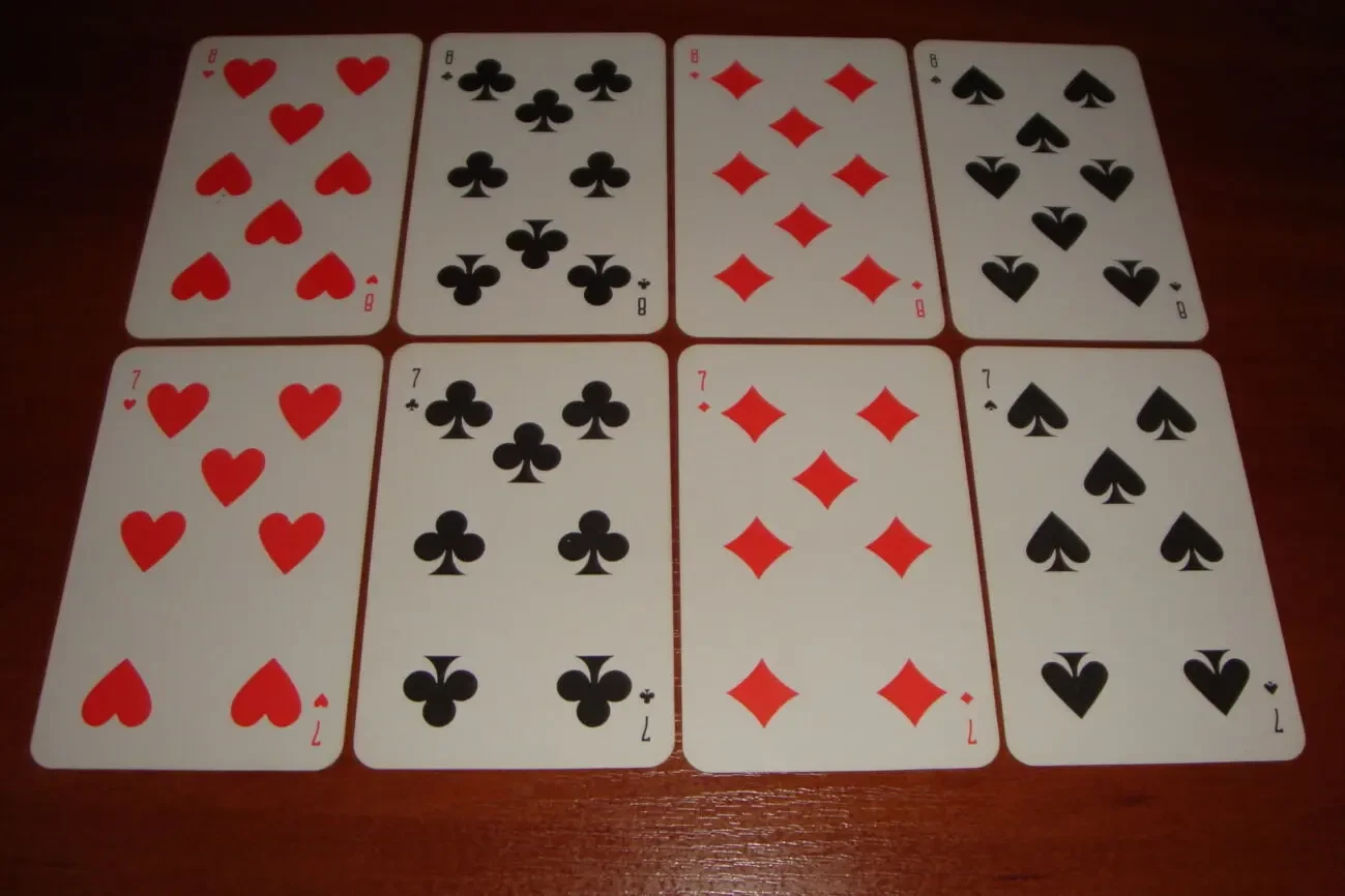 Игральные карты Времена года, 1979 г., первоначальные 5