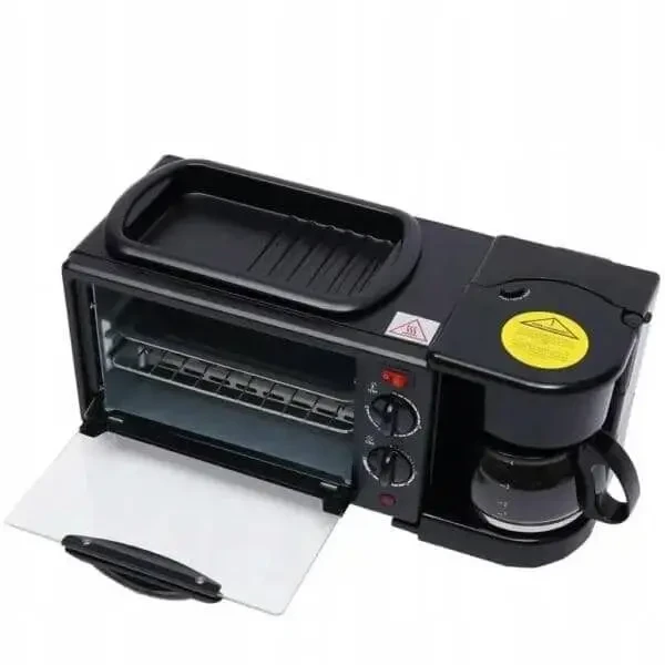 Електрична духовка 3-в-1 з кавоваркою та сковородою-гриль 5