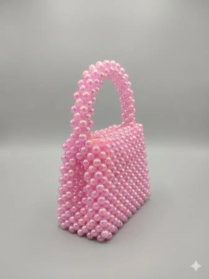 Твій перламутровий десерт сумочка ручної роботи Candy Pink 5