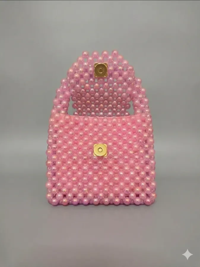 Твій перламутровий десерт сумочка ручної роботи Candy Pink 7