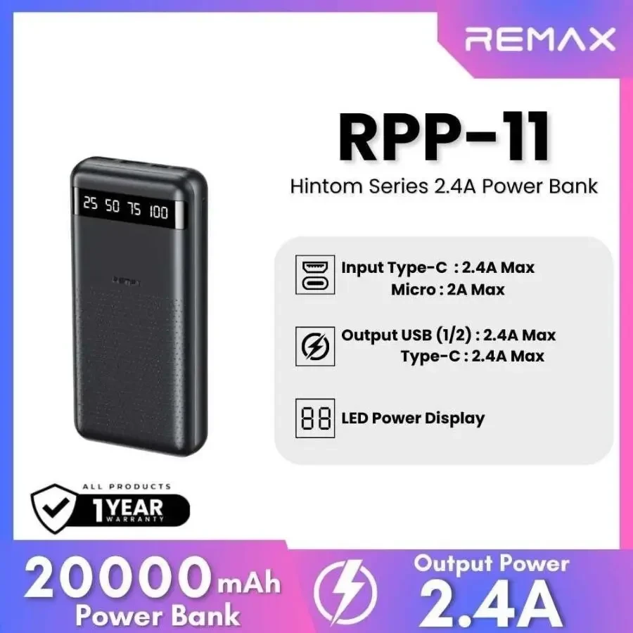 Павербанки Remax, Veger, Q9 Plus (10000 / 20000 / 30000 mAh) Нові 2