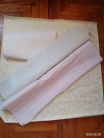 Обои белые, высокие сиреневые с золотом и серые фактурные плотные