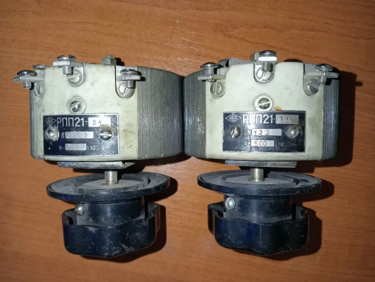 Потенциометр РПП21-31 500Ом